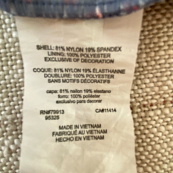 Beach Bump Maternity Grey/Coral Polka Dot Padded Bra High Rise Beach Swimsuit-Lg - Picture 13 of 15